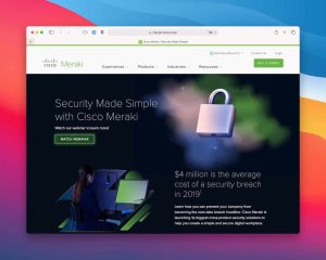 Cisco Meraki Webseite