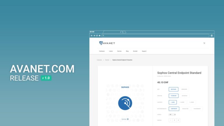 Avanet neue Webseite 2018