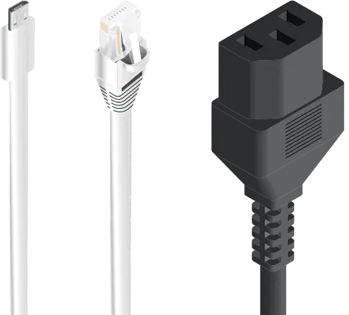 Micro USB, RJ45 Ethernet, Power Cable Thumbnail