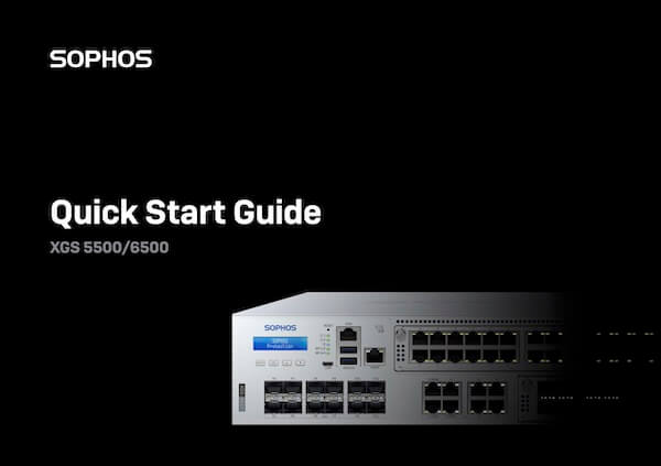 Sophos Quick Start Guide XGS 5500/6500 Thumbnail