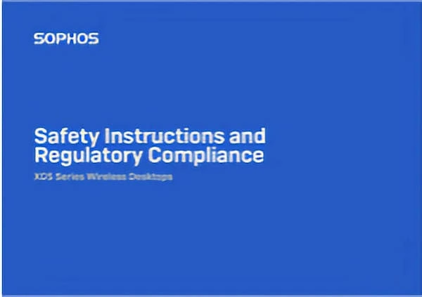 Instrucciones de seguridad y cumplimiento de la normativa de Sophos Miniatura