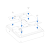 Sophos AP6 mounting bracket kit for plenum