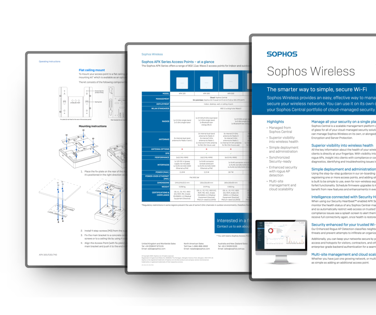 Info Materials Sophos Central APX Access Points Hero Image