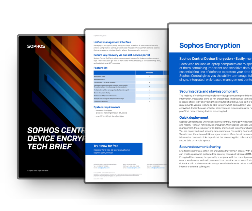 Sophos Central Device Encryption