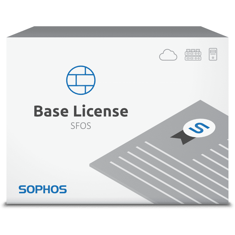 Caja de licencias de Sophos Base