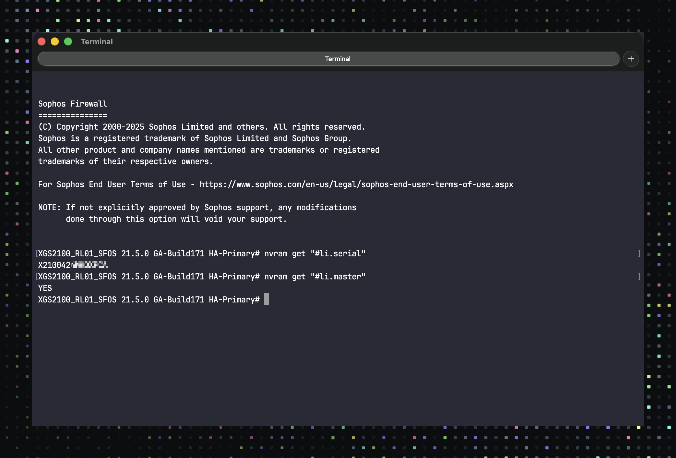 Sophos Firewall Firmware Updates - HA Cluster