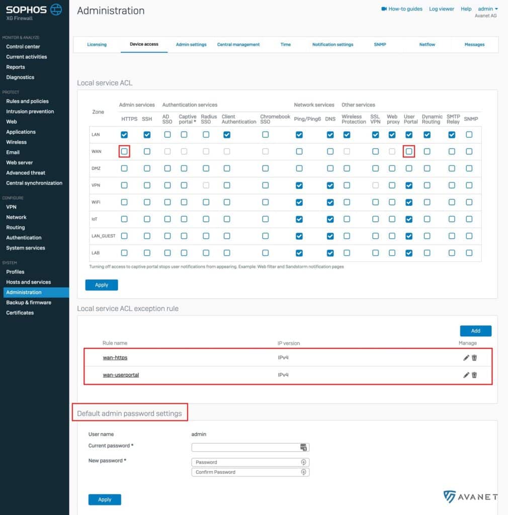 Sophos Firewall OS Access Asnarök