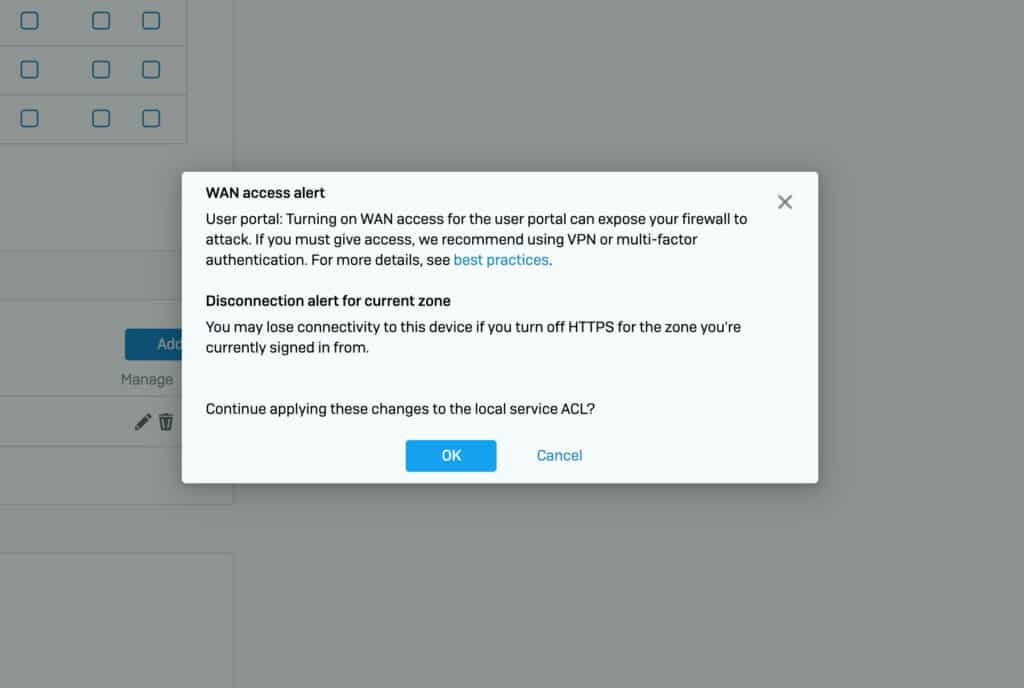 Sophos Firewall - Device Access WAN access alert
