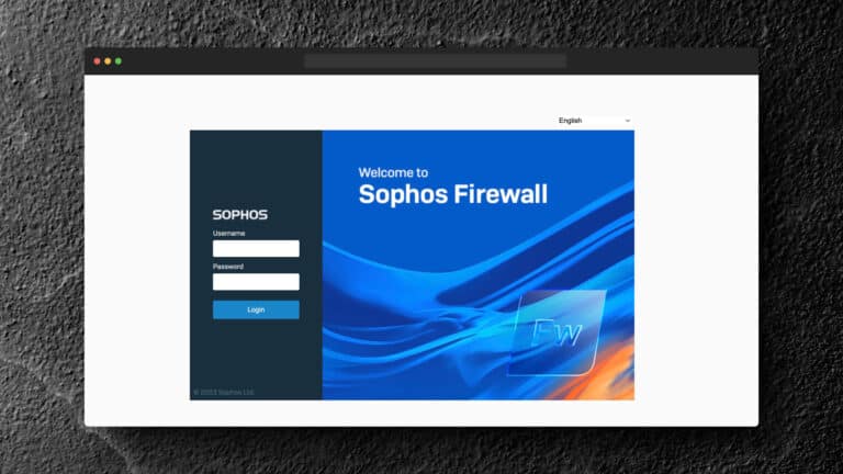 Sophos Firewall v20.0 Login Screen Blog Header