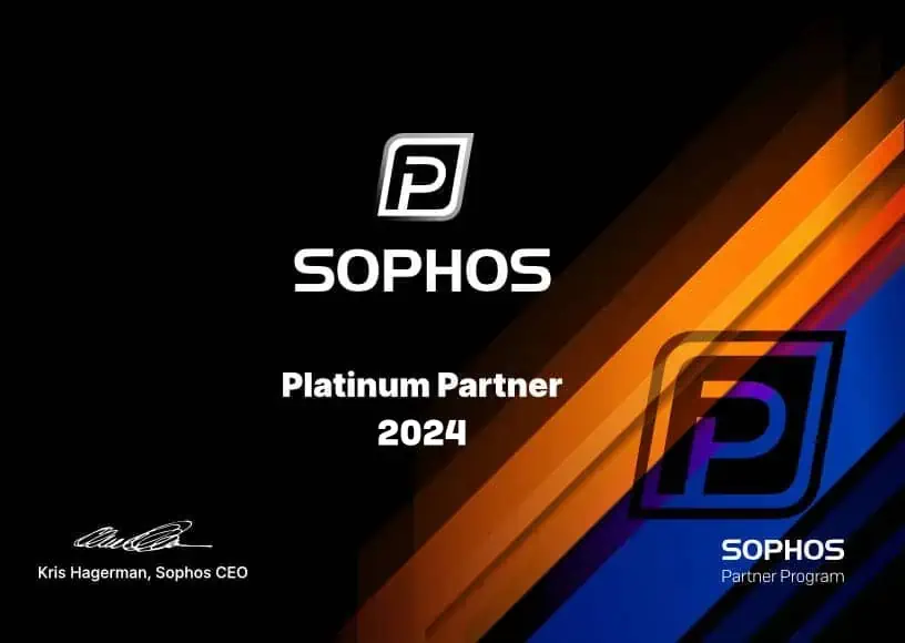 Avanet Sophos Platinum Certificate 2024