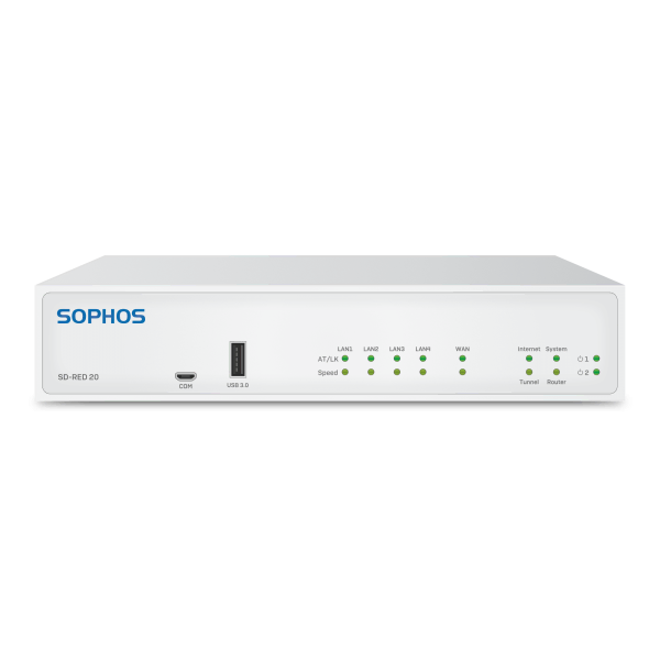 Sophos SD-RED 20 appliance - front rendering