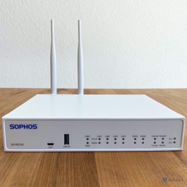 Dispositivo Sophos SD-RED 60 - Parte anteriore con modulo WiFi