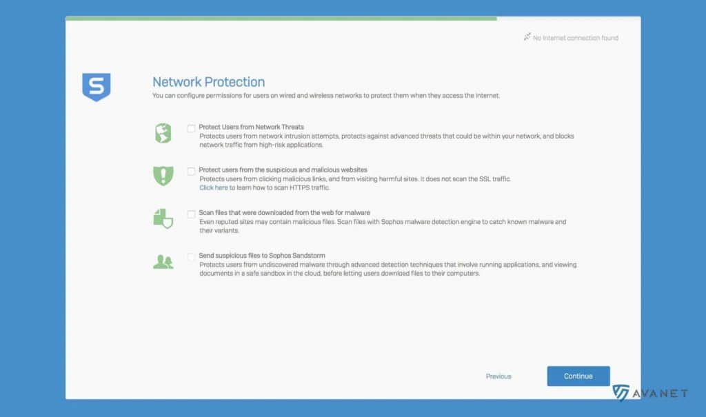 Sophos Firewall Wizard - Network Protection