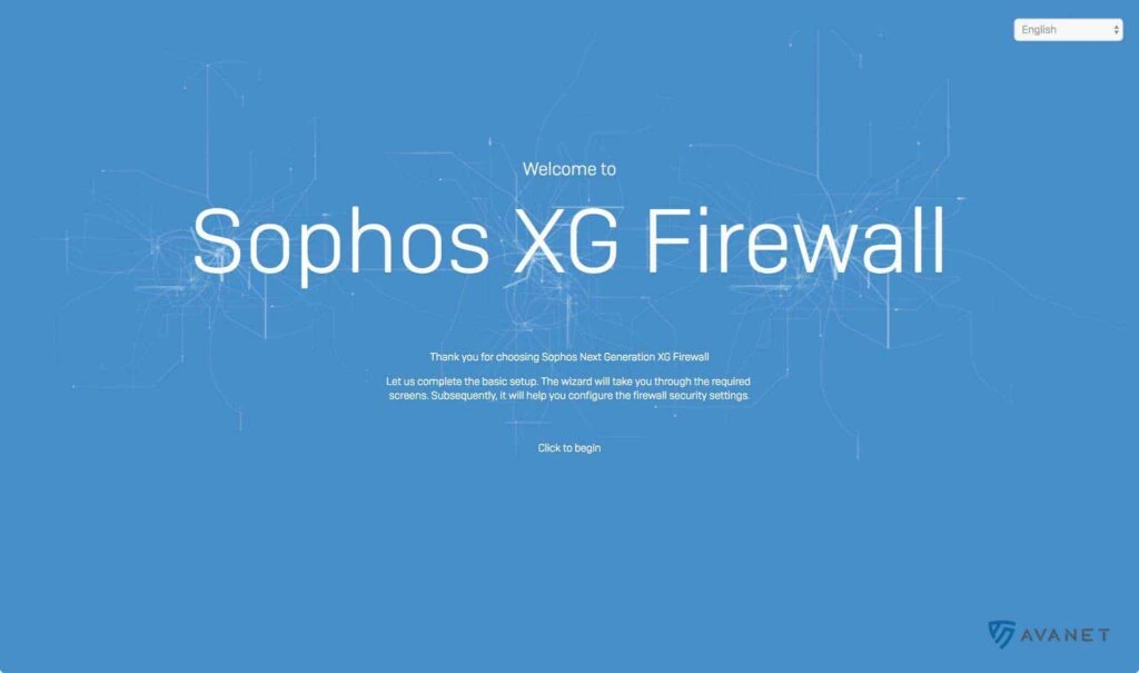 Sophos Firewall Wizard - Démarrage