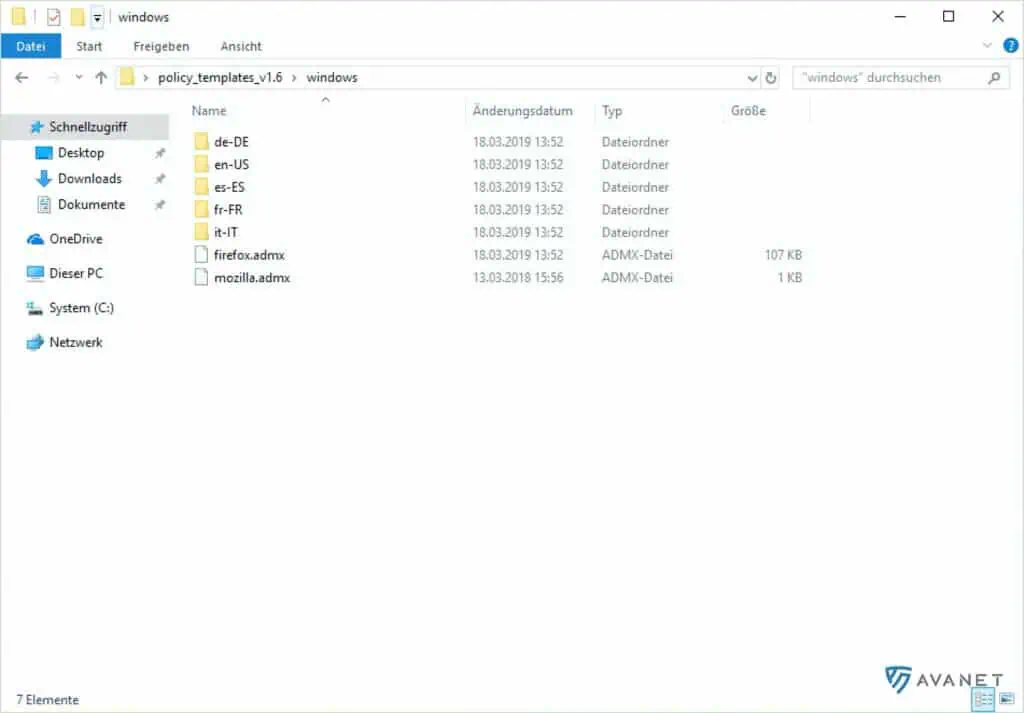 Firefox GPO template files from GitHub