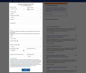How do I open a support ticket with Sophos?