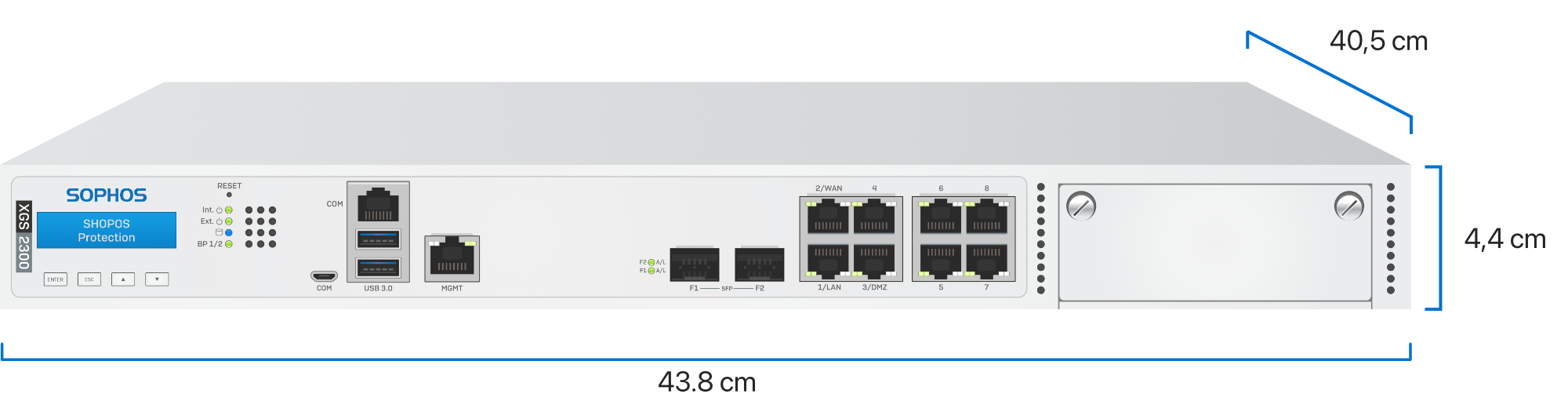 Sophos XGS 2300 dimensiones