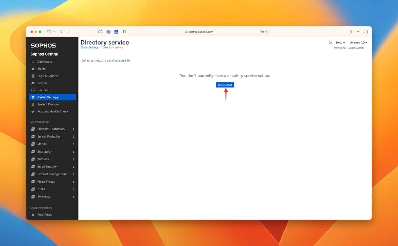 add-sophos-central-azure-ad
