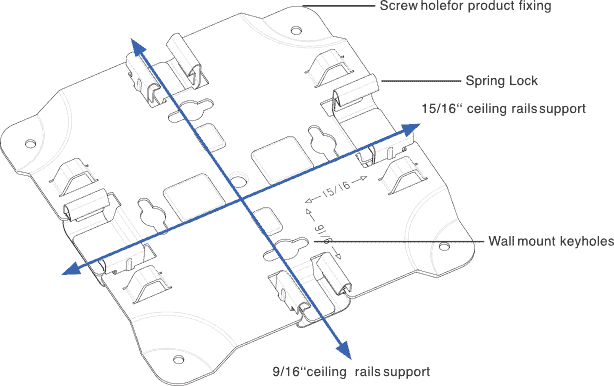 Montage von Standard-Wand- und Deckenschienen