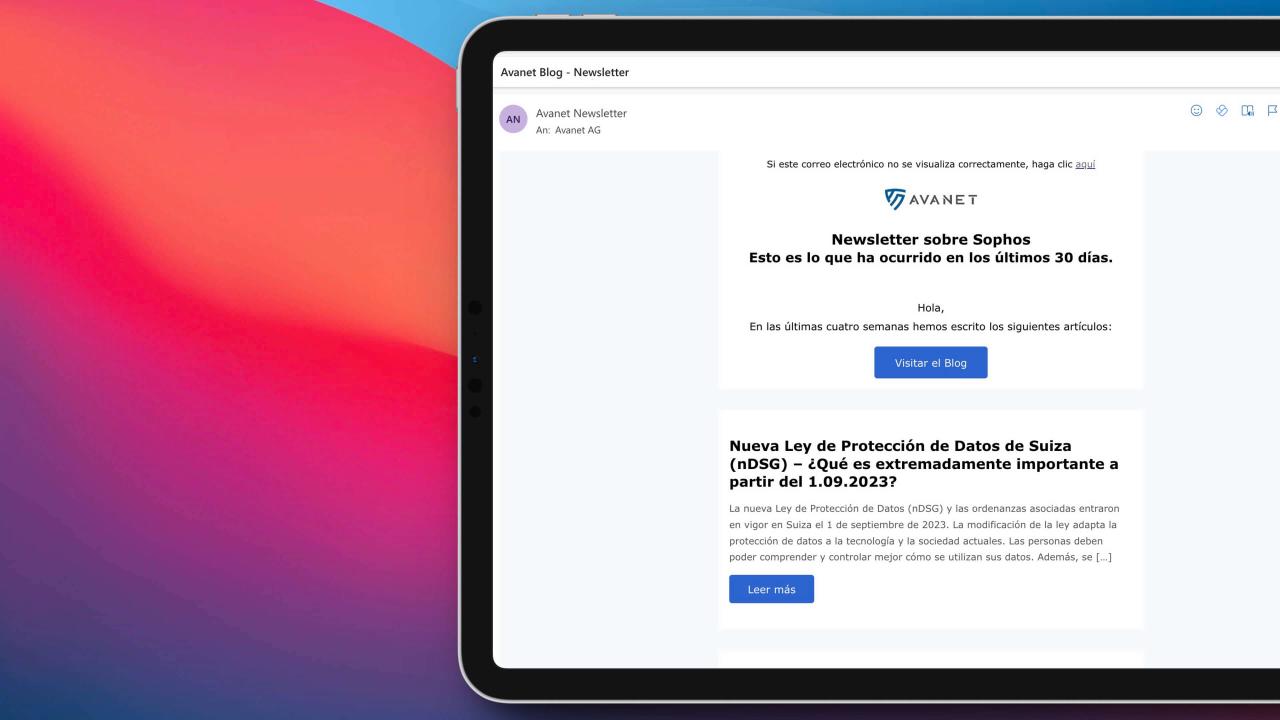Newsletter e feed RSS di Avanet ora disponibili in più lingue