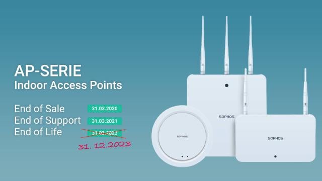 Förlängd livslängd för Sophos AP-serien