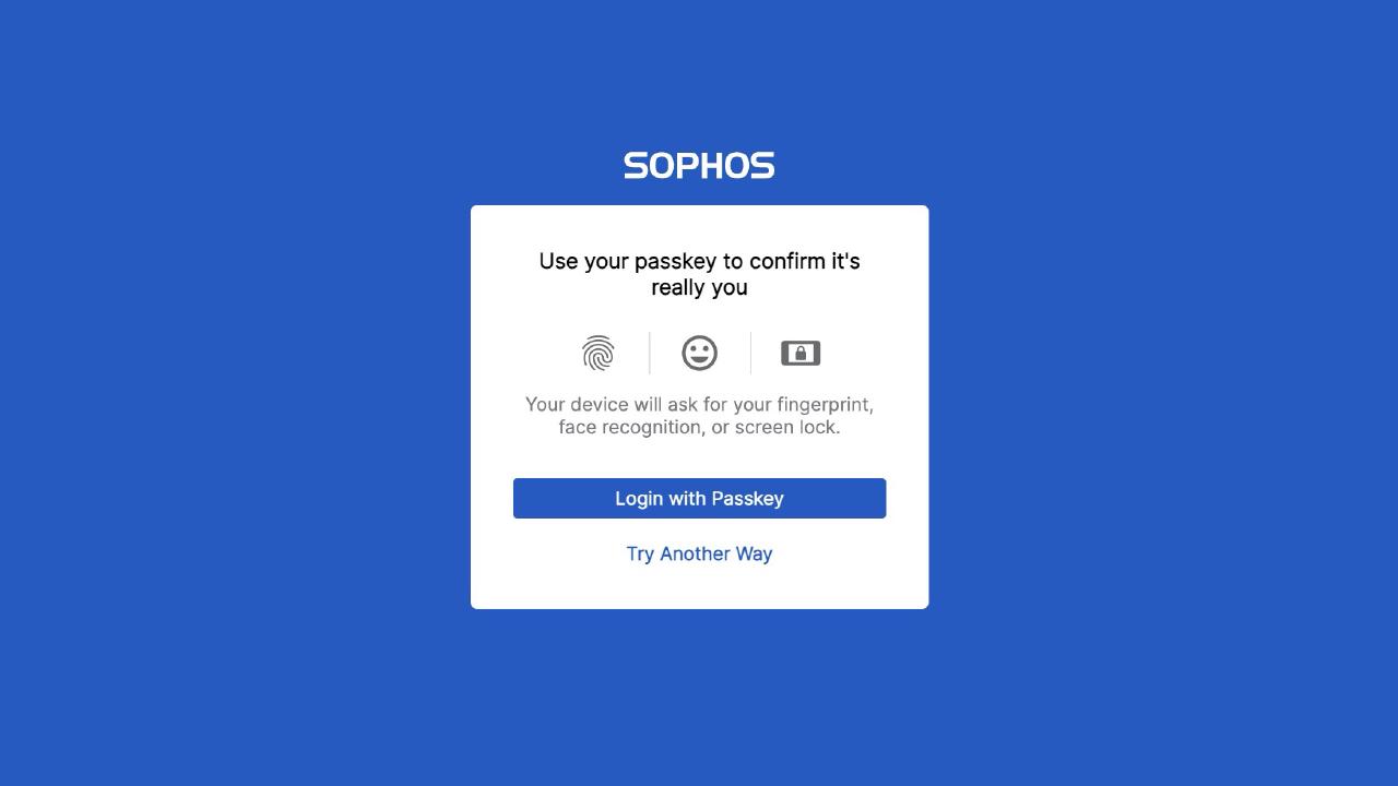 Passkeys nu ook beschikbaar in Sophos Central