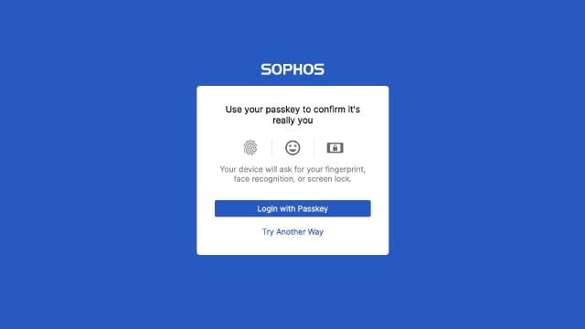 Passkeys nu även hos Sophos Central