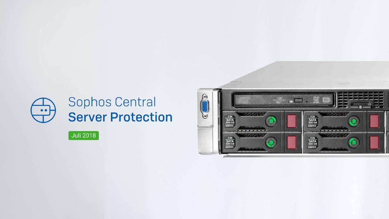 Sophos Central Server Protection – Intercept X voor servers