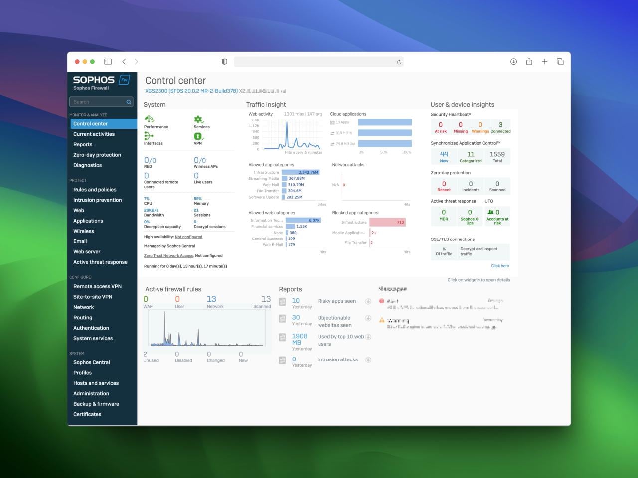 Sophos Firewall v20 MR2: Nya funktioner och förbättringar