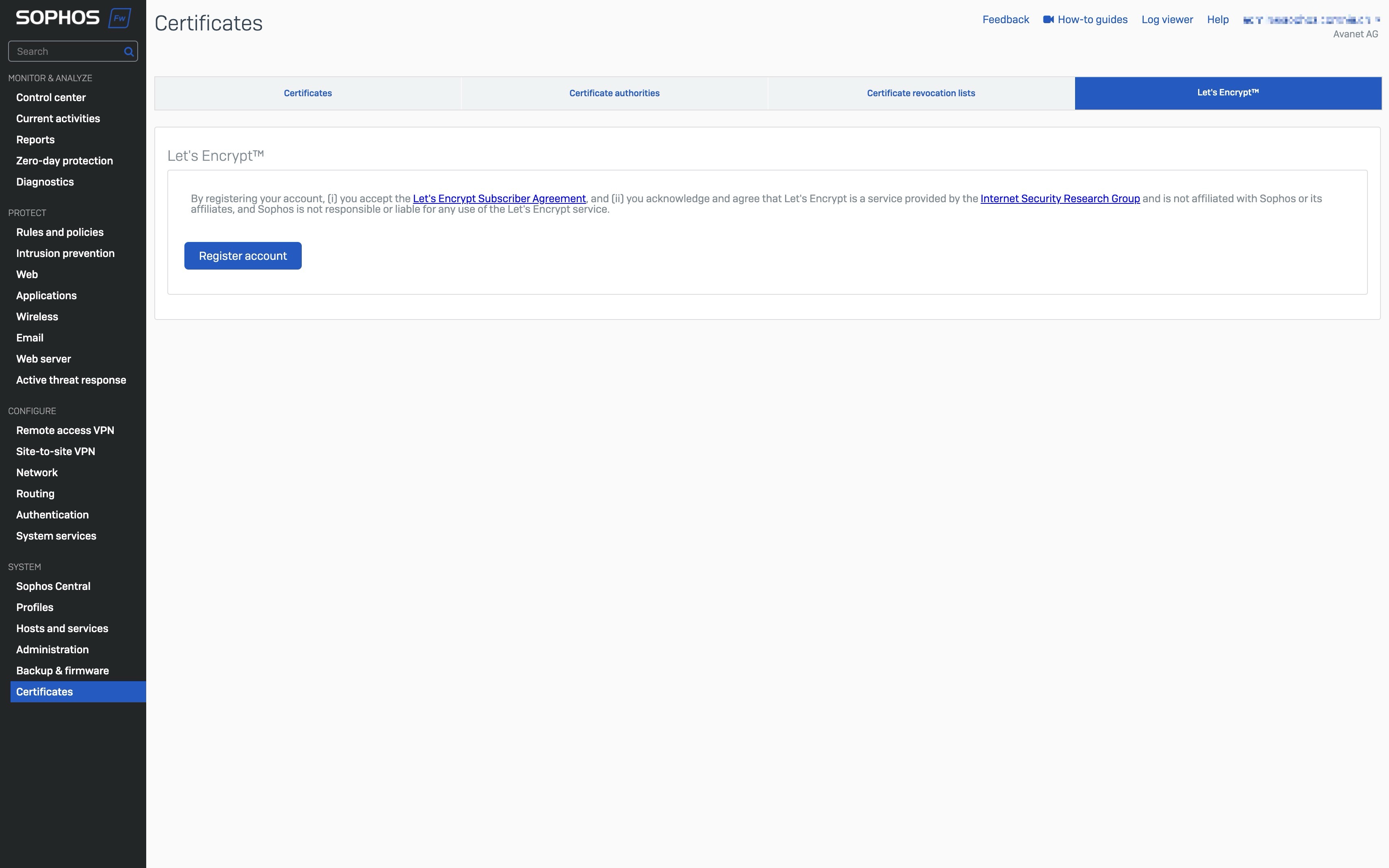 Dashboard Sophos Firewall v21 vs. v20