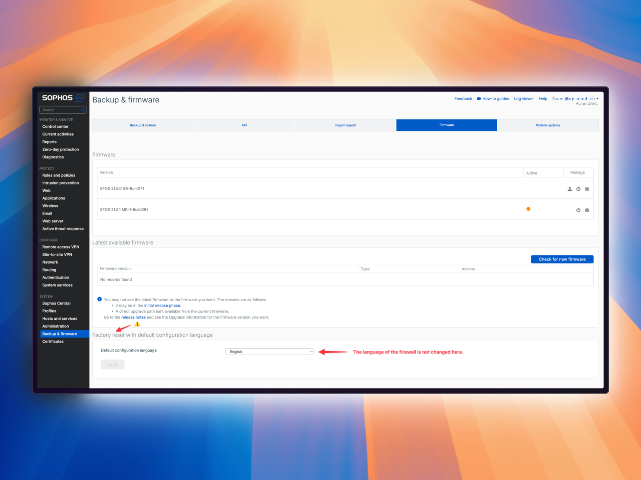 Sophos Firewall v21.5 MR1: Koncentracja na bezpieczeństwie i stabilności