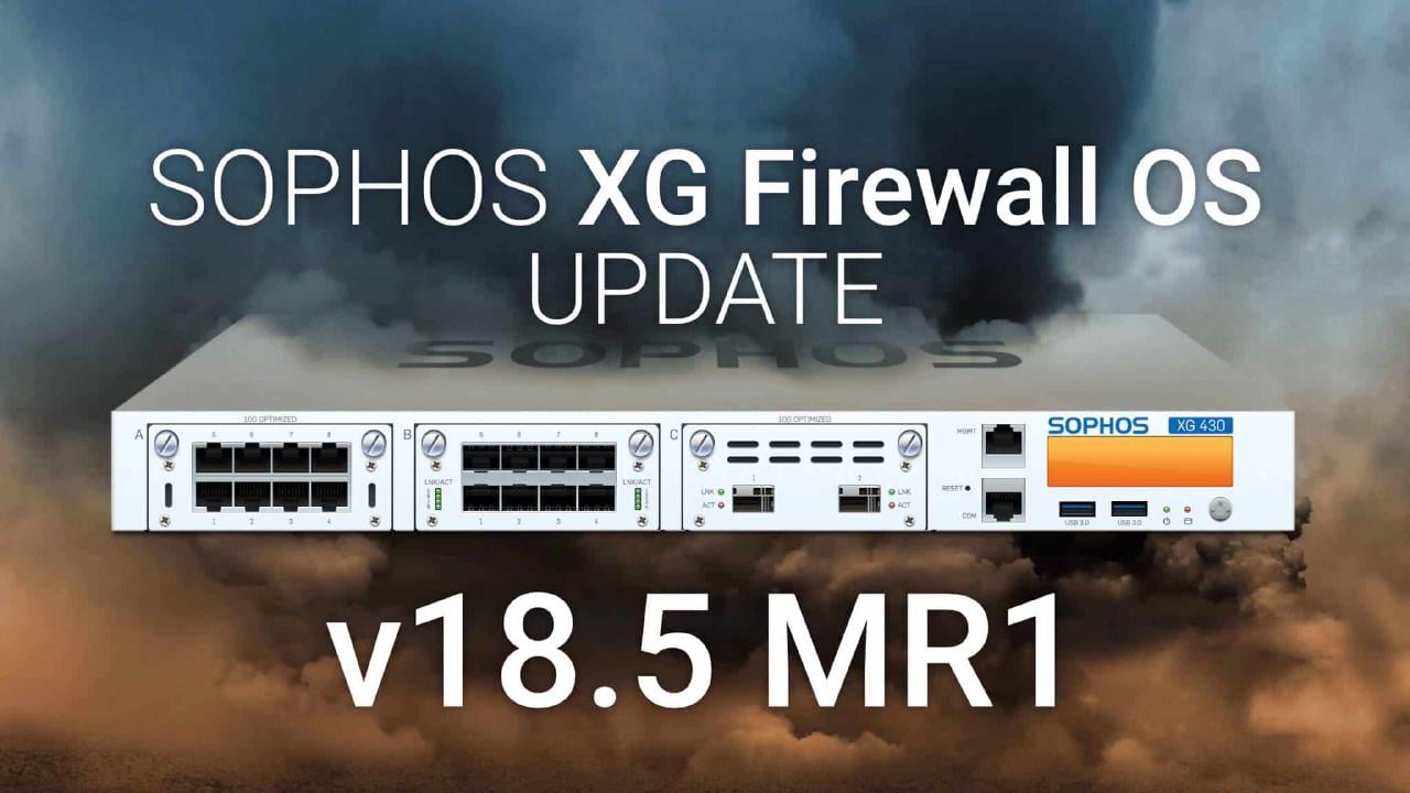 Sophos SFOS-update – nieuwe functies in v18.5.1