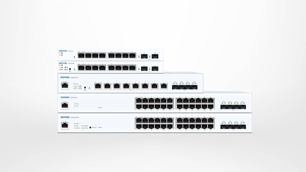 Sophos Switch – Nieuwe netwerk-switches voor centraal beheer