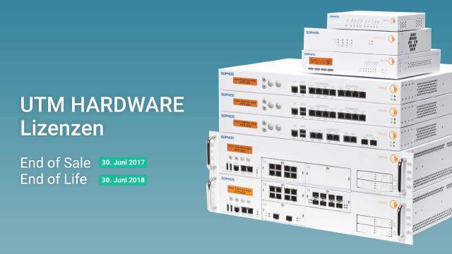 Sophos UTM-hardware – End of Sale för UTM-licenser