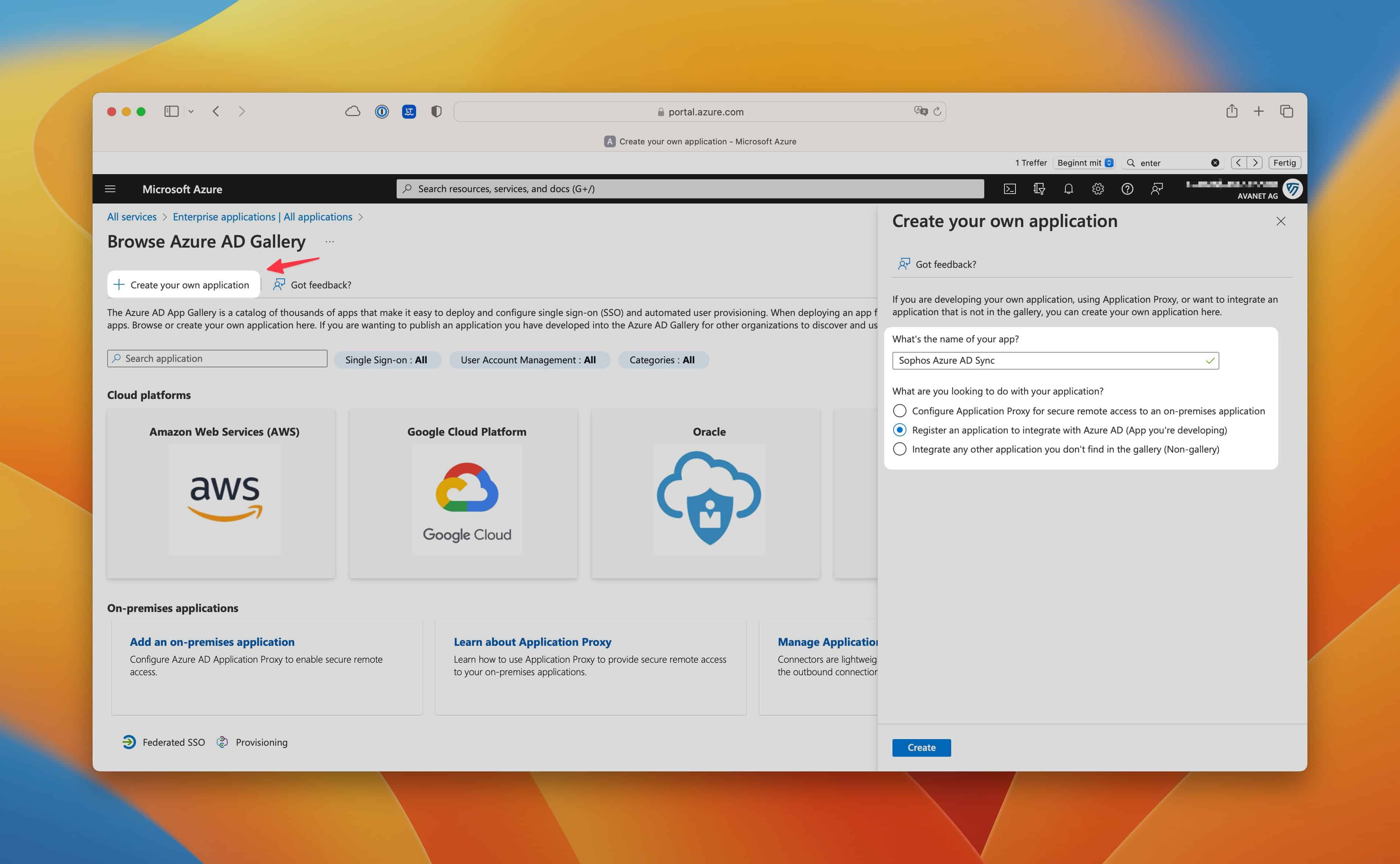 Azure AD - Create your own application