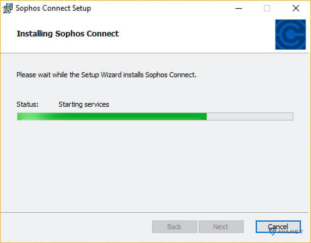 Instalator Sophos Connect Client dla Windows - proces instalacji