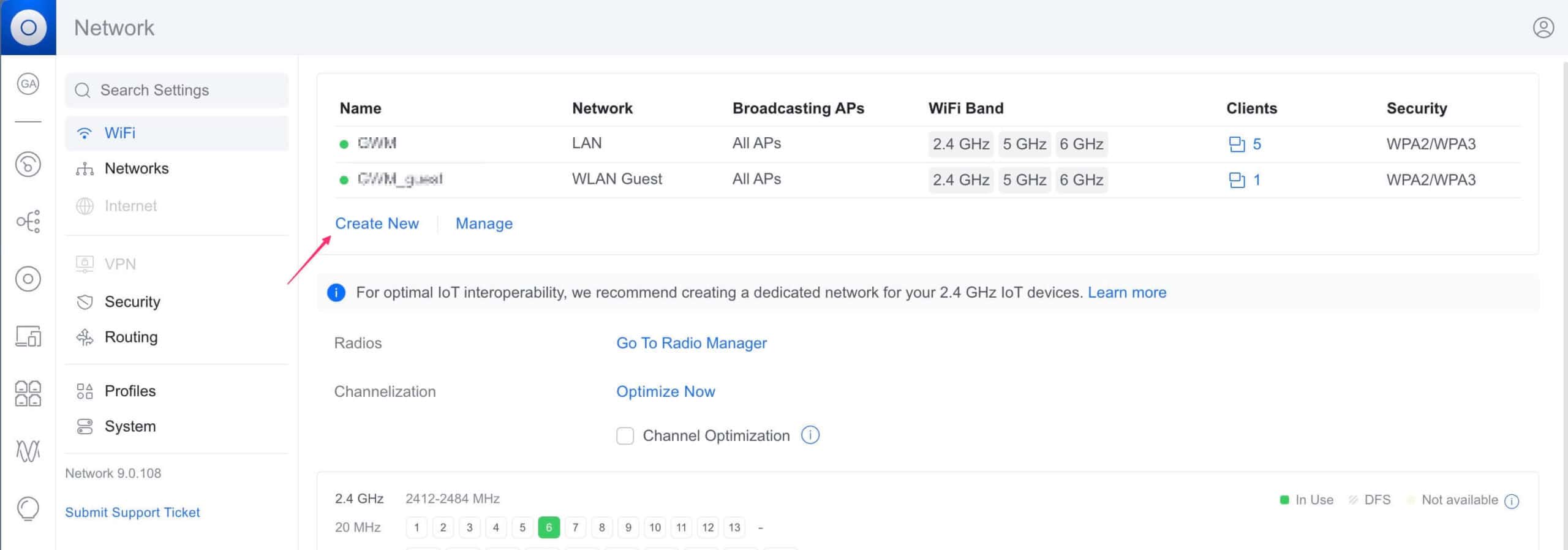 UniFi WiFi Einstellungen